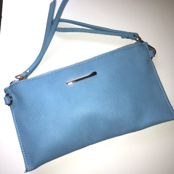 Katie Q New York Cross Body Bag - Light Blue - Picture 1 of 3